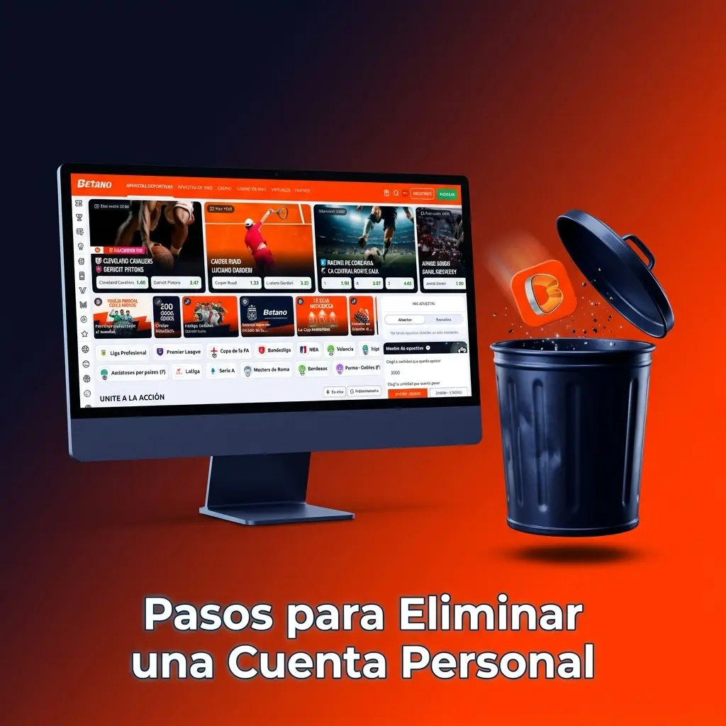 Pasos para eliminar una cuenta en Betano: configuración, solicitud de baja y confirmación por correo