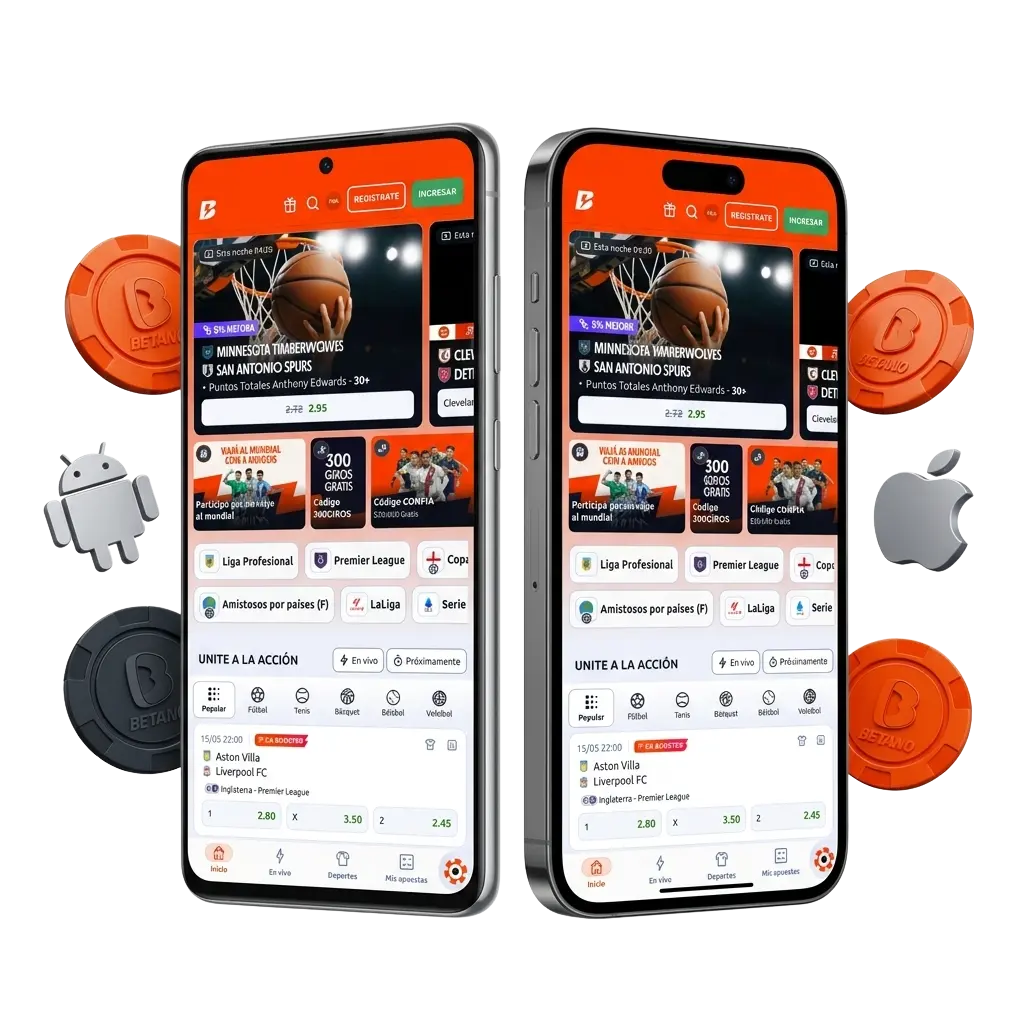 App Betano para Android APK e iOS en Argentina: apuestas deportivas, casino y bono de bienvenida hasta 500.000 ARS